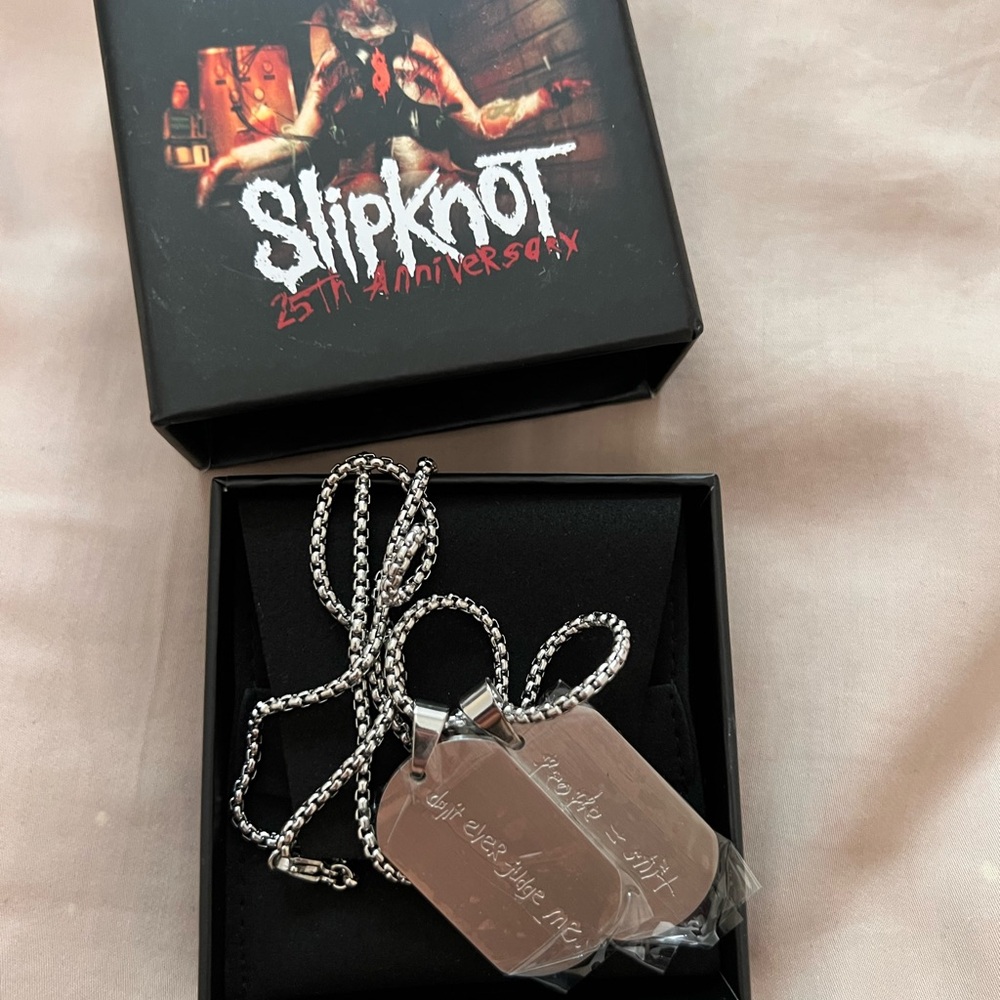 Slipknot 25th Anniversary Necklace Chain with Box